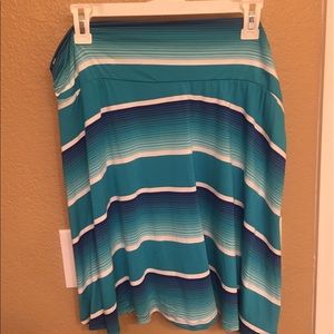Merona Blue Striped Skirt